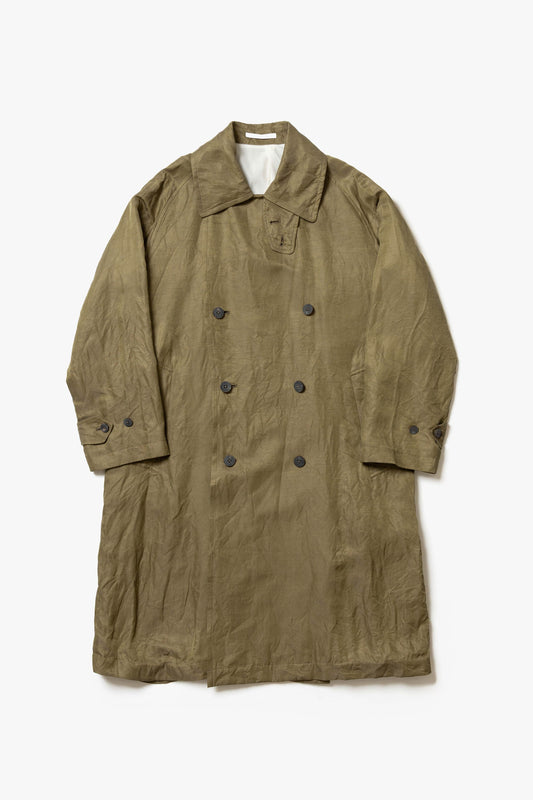 calmlence - COAT010 DOUBLE BREASTED COAT - DBEG