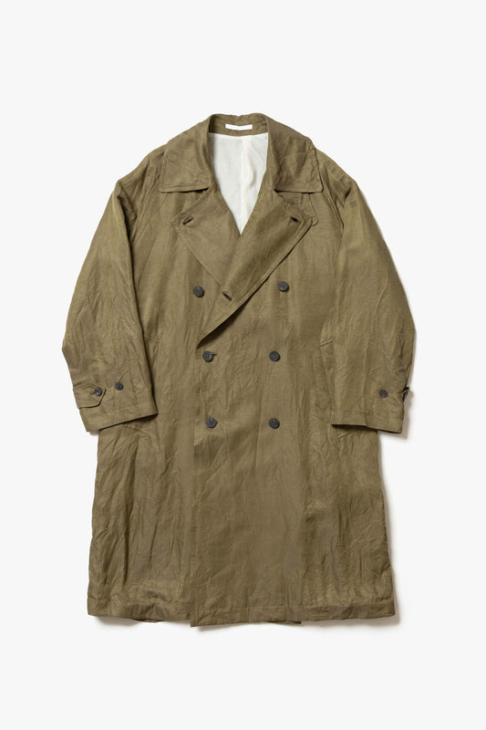 calmlence - COAT010 DOUBLE BREASTED COAT - DBEG