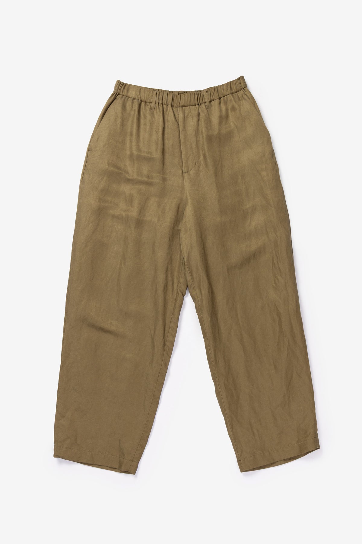 calmlence - PANTS039 NO PLEATED EASY STRAGHT - DBEG