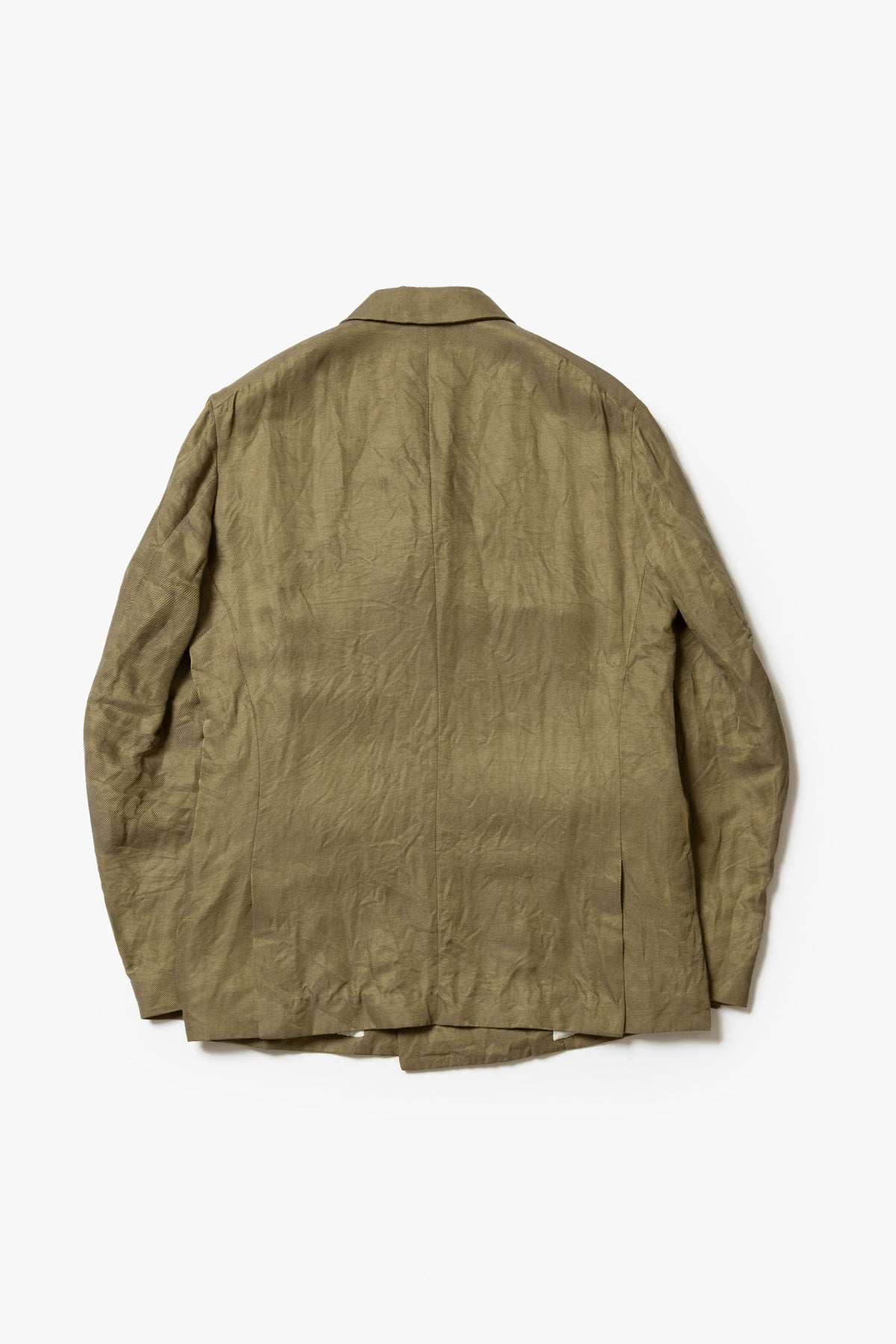 calmlence - JACKET047 DOUBLE BREASTED SACK COAT - DBEG
