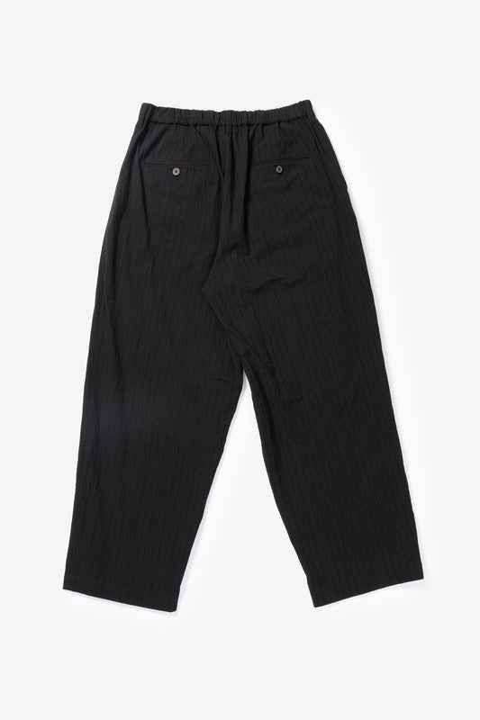 calmlence - PANTS044 NO PLEATED EASY STRAIGHT - BLKST