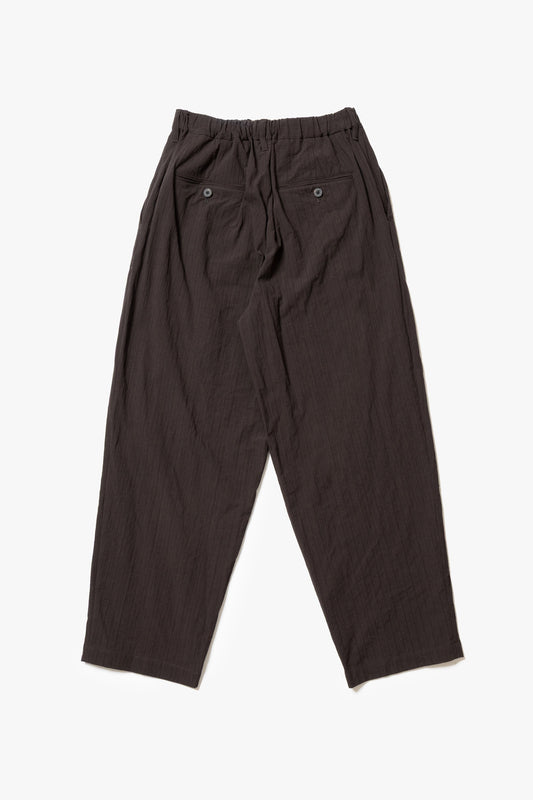 calmlence - PANTS044 NO PLEATED EASY STRAIGHT - BRNST