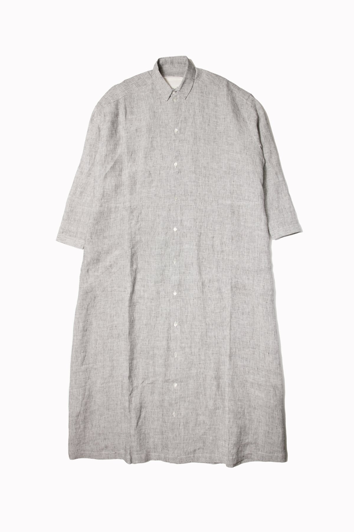 toogood - THE DRAUGHTSMAN DRESS - LAUNDERED LINEN - GULL