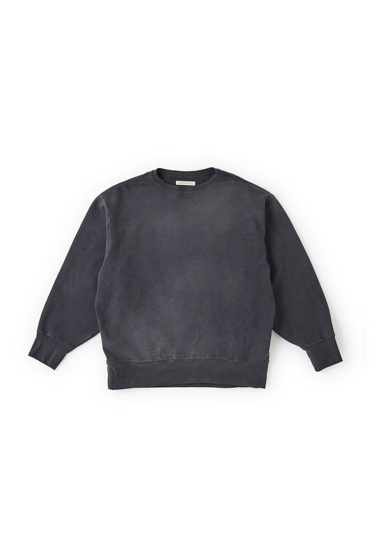 OLD JOE - PATINA COTTON SWEAT CREW-NECK - GRAPHITE
