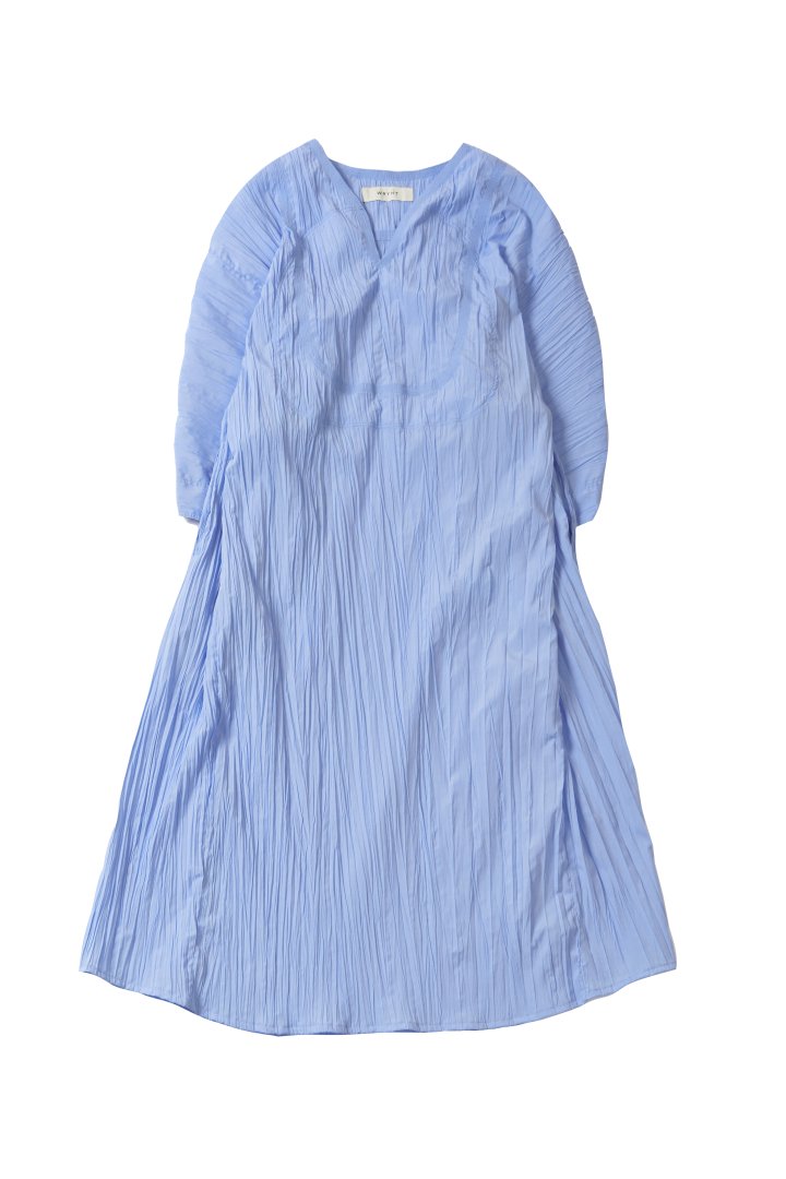 WRYHT -  WASHER PLEATS SAHARA DRESS - AZUR