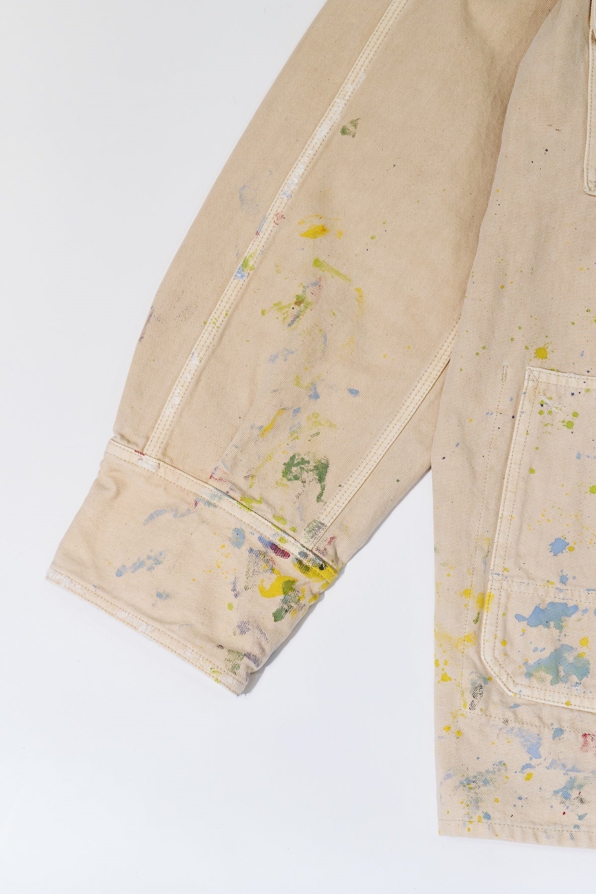 ○OLD JOE - HAMPTON CHORE JACKET (PATINA & PAINT) - NATURAL