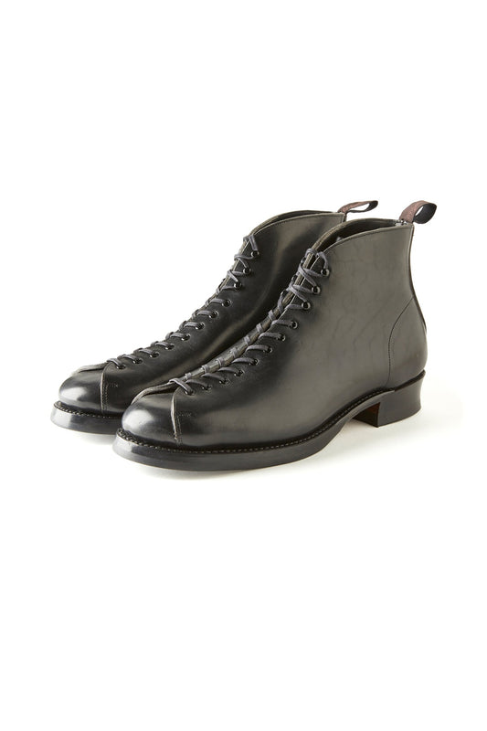 ○OLD JOE - "The Welder" STUNNING LEATHER MONKEY BOOTS - BLACK BROWN