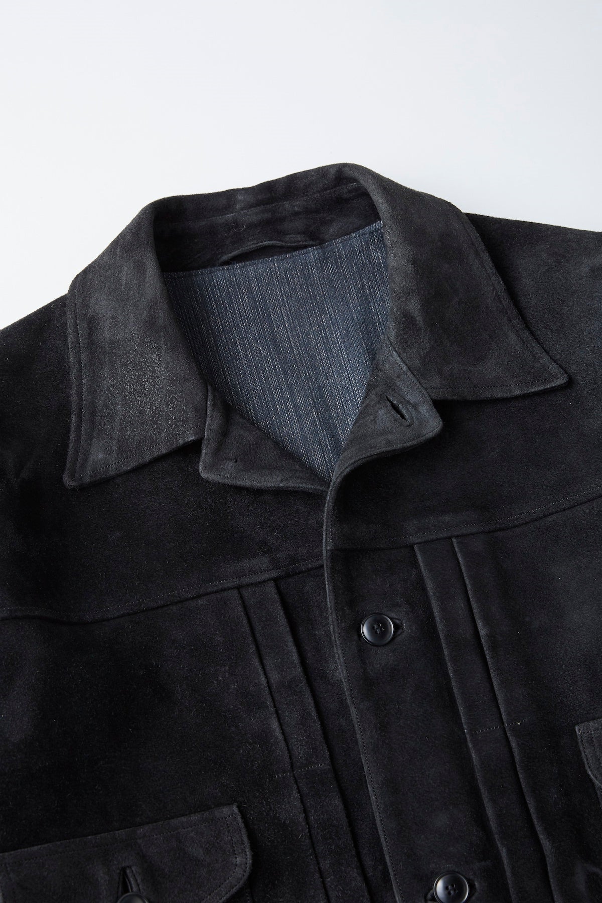 ○OLD JOE - PATINA HORSE-HIDE JEAN JACKET(ROUGH OUT) - PATINA BLACK