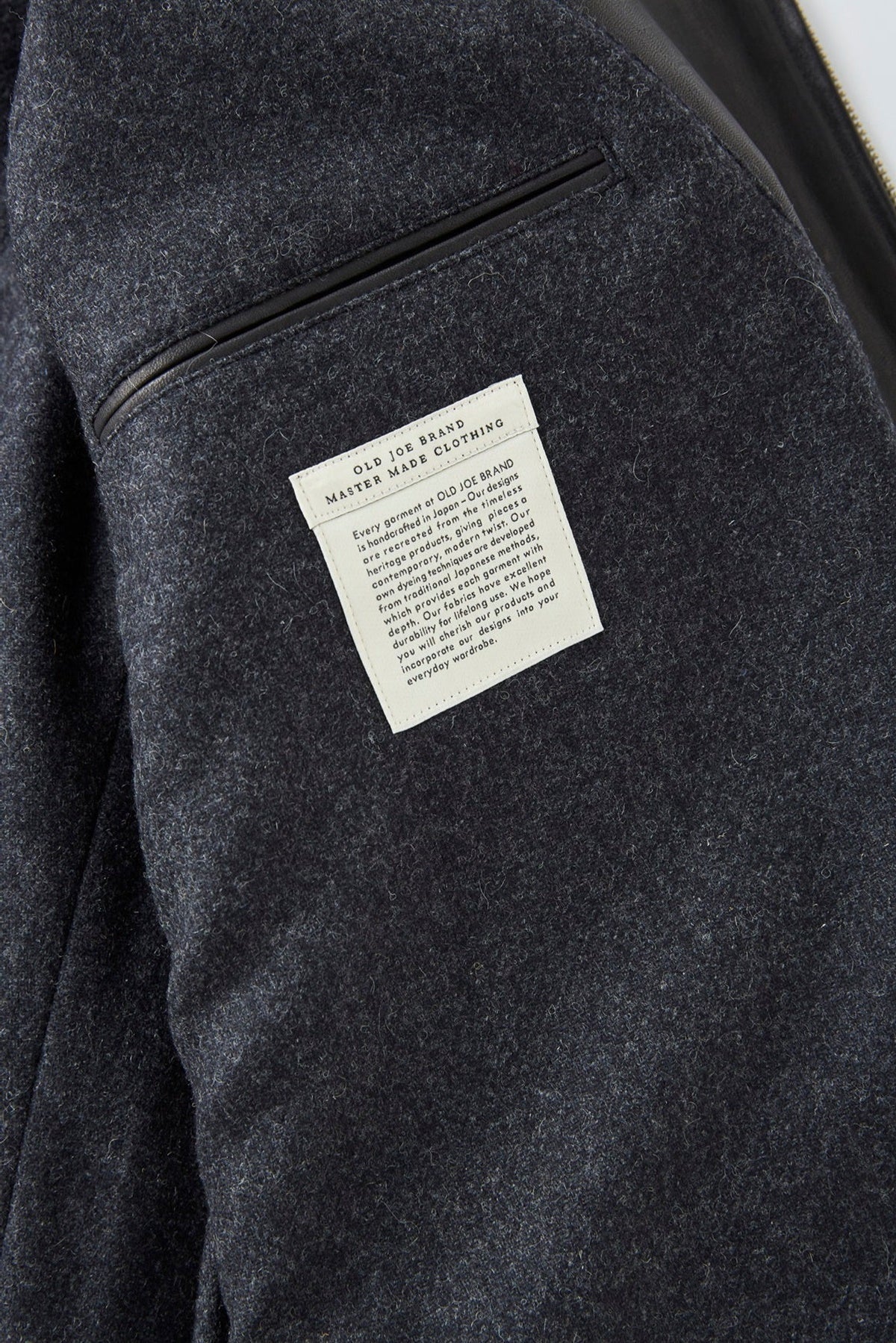 ○OLD JOE - PATINA HORSE HIDE HENDRICK JACKET - PATINA BLACK