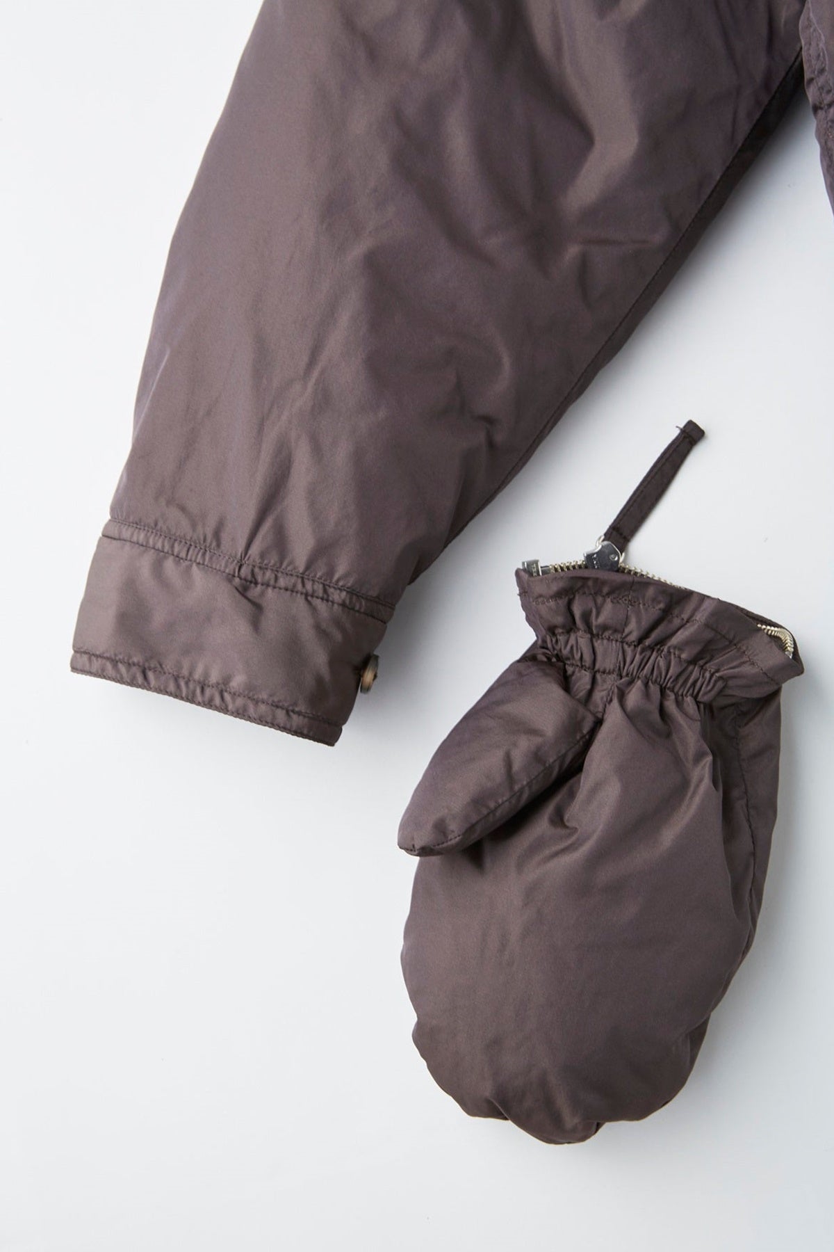 ○OLD JOE - HIGH COUNTSILK MITTEN PUFF JACKET - WHISKY