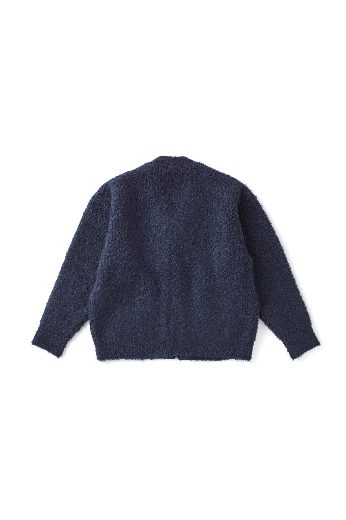 ○OLD JOE - BOUCLE ALPAKA ZIP CARDIGAN - NOCTURNE