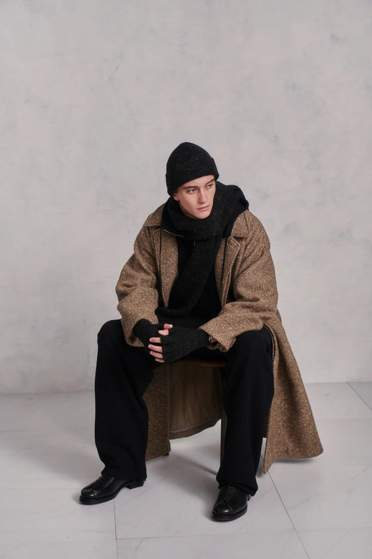 ○OLD JOE - BLENDED KEMPI SWEATER GLOVE - ONYX