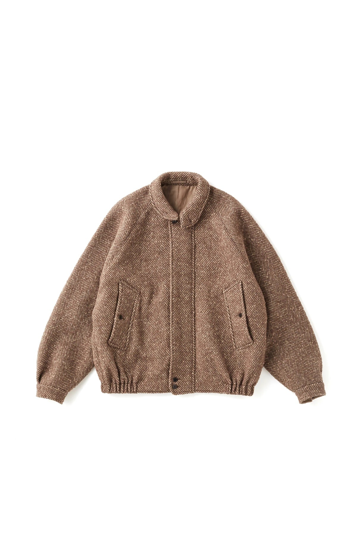 ○OLD JOE - ROUND-COLLAR MOTORING JACKET - WHEAT