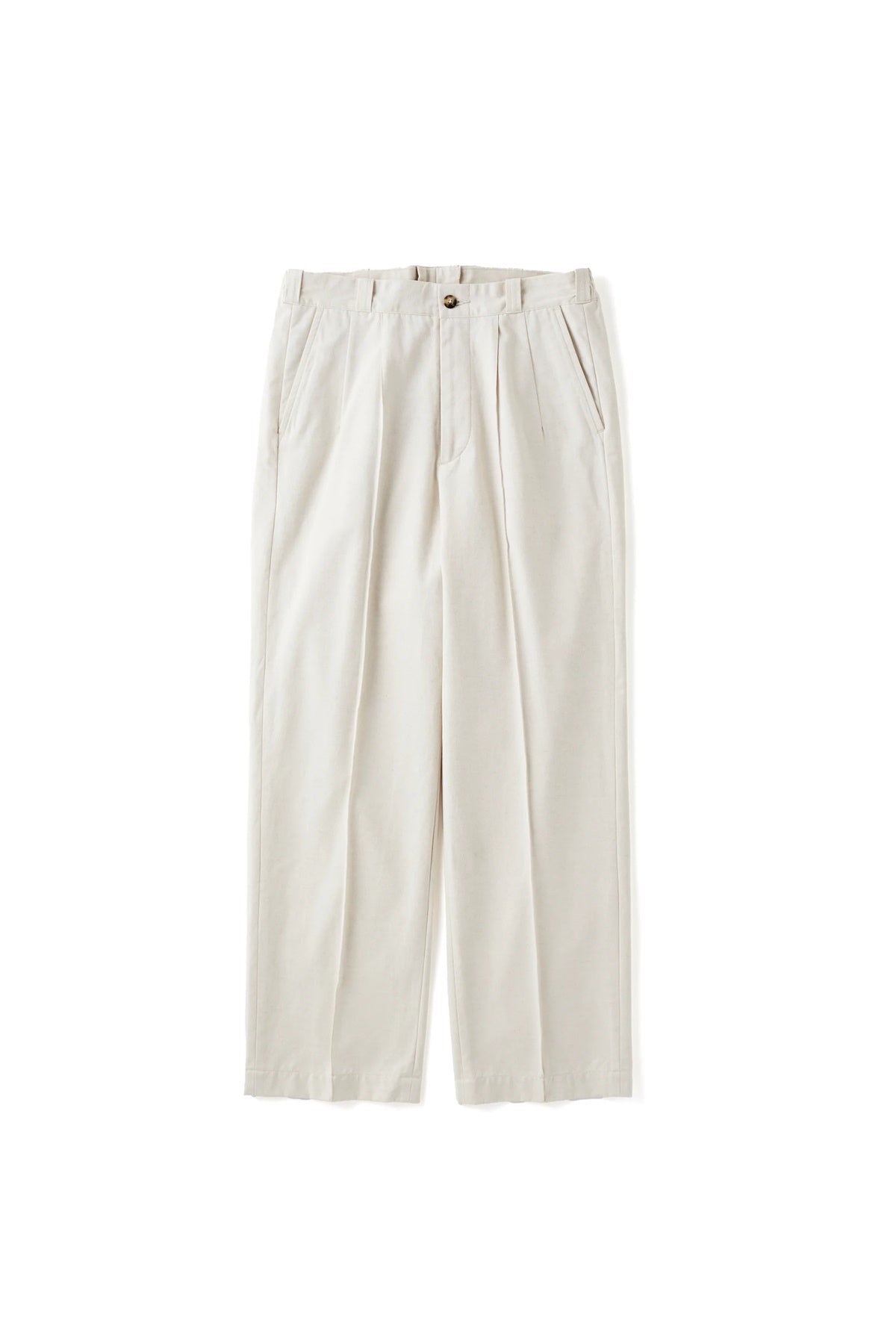 ○OLD JOE - FRONT TUCK ARMY TROUSER - NATURAL