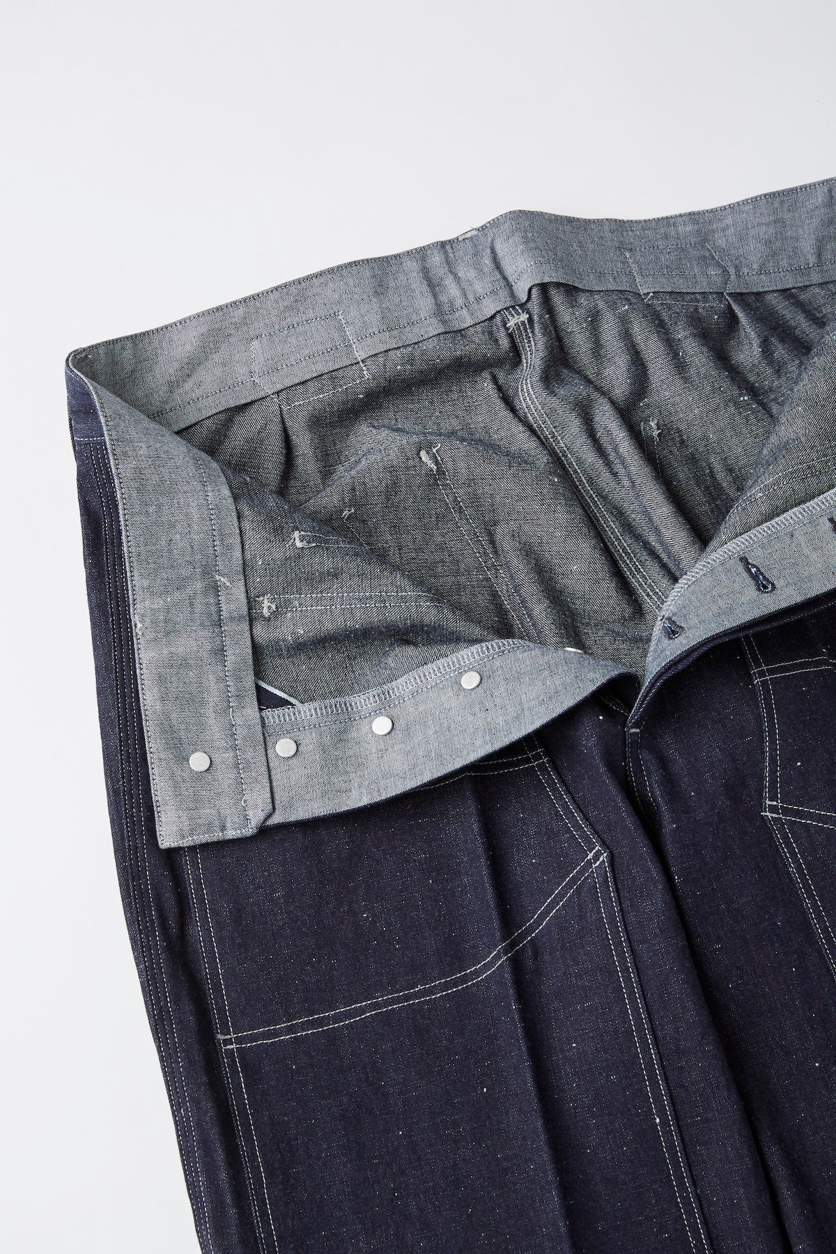 ○OLD JOE - DOUBLE FRONT SNUGGER TROUSER - INDIGO