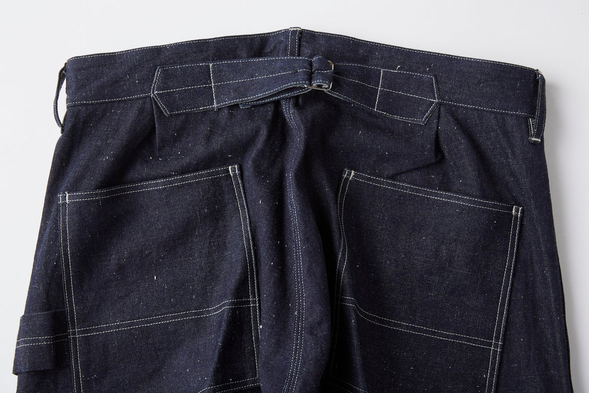 ○OLD JOE - DOUBLE FRONT SNUGGER TROUSER - INDIGO