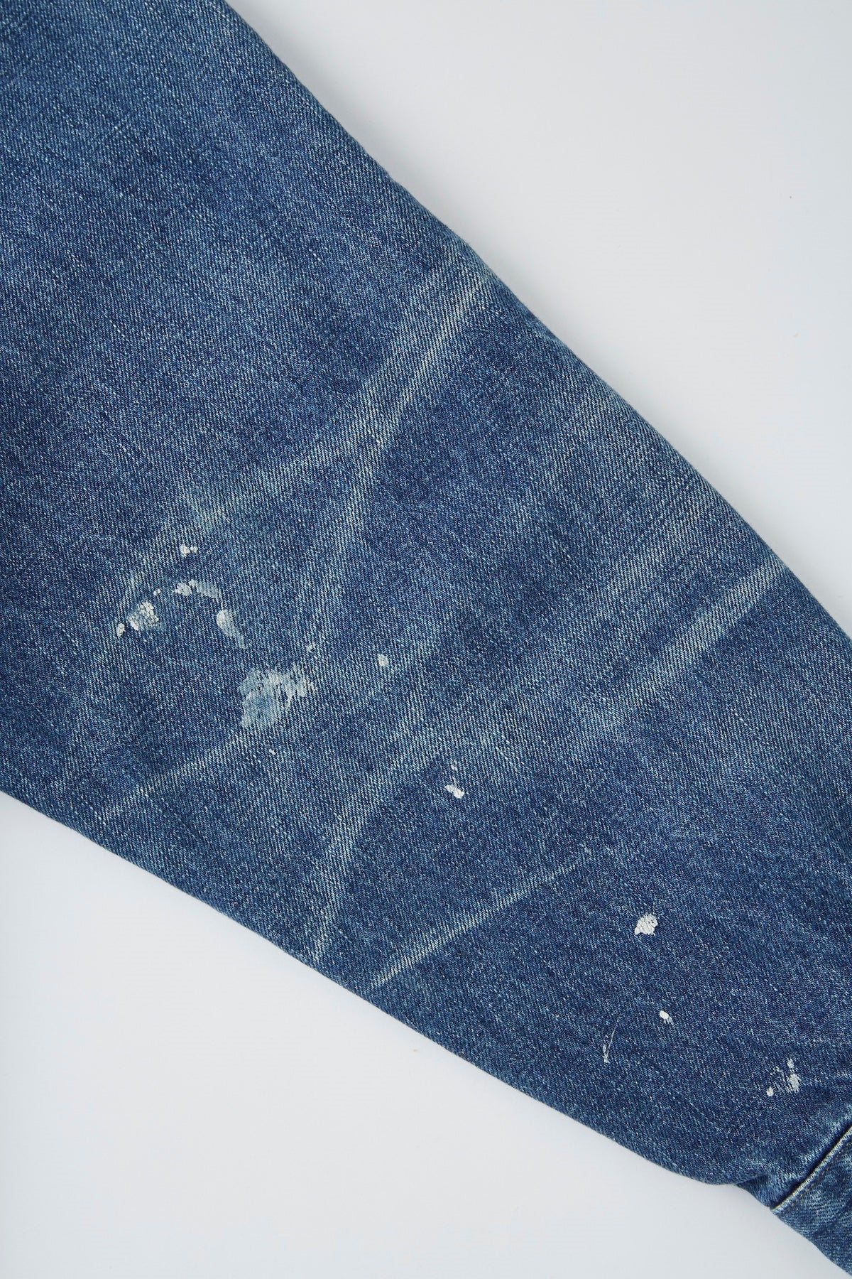 ○OLD JOE - ONE POCKET JEAN JACKET (SCAR FACE & PAINT) - INDIGO