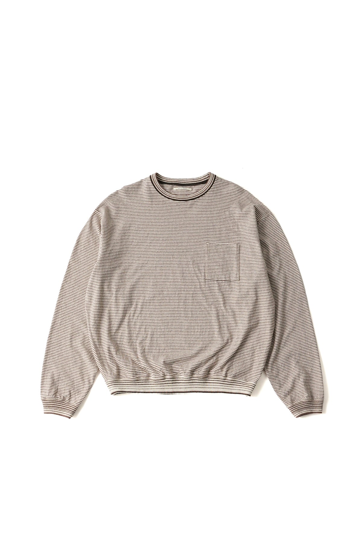 ○OLD JOE - MALTI STRIPED CREW NECK TOPS - IVORY