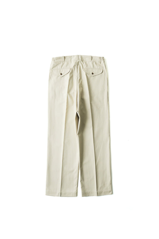 ○OLD JOE - FRONT TUCK ARMY TROUSER - BONE