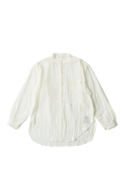 ●OLD JOE - BAND COLLAR LONG TAIL SHIRTS - BONE