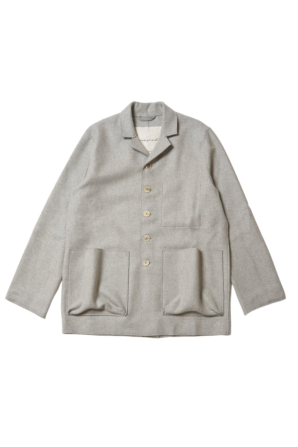toogood - THE PHOTOGRAPHER JACKET SOFT WOOL FELT - STONE