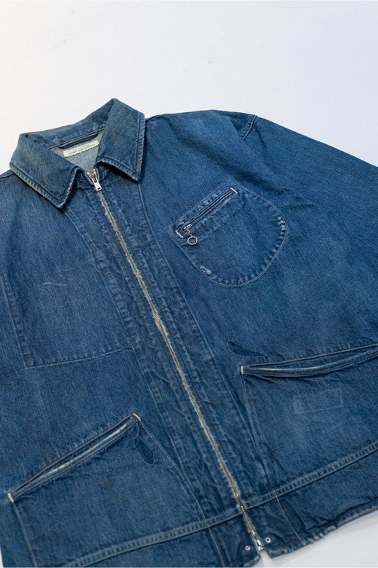 OLD JOE  - ERWIN ZIP JACKET (SCAR FACE)- INDIGO