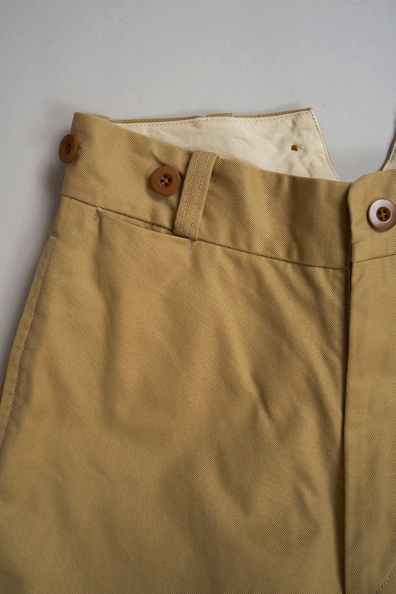 Nigel Cabourn woman - WIDE CHINO PANT - BEIGE