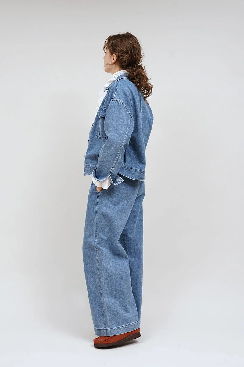 ◯ Nigel Cabourn woman - BATTLE DRESS PANT DENIM - INDIGO