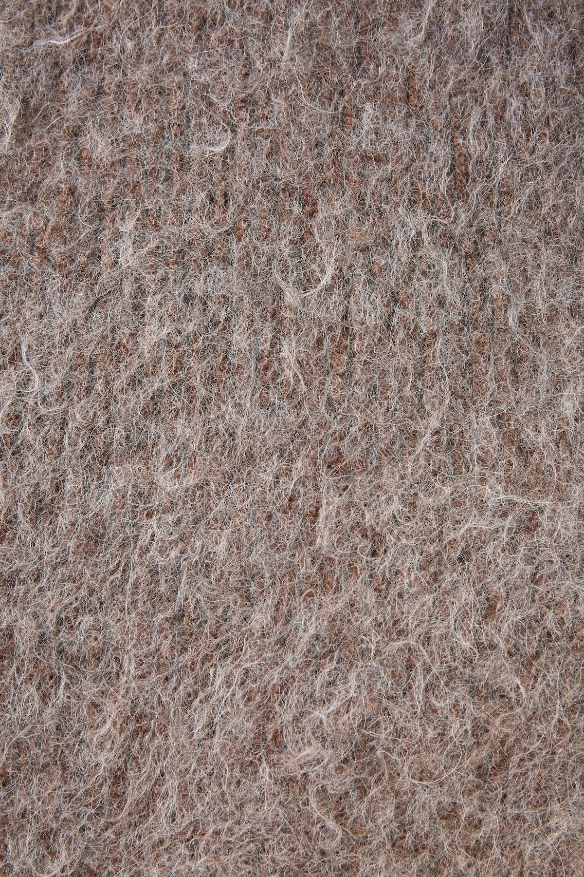 ○OLD JOE - BLENDED ALPAKA CARDIGAN - BARK BROWN