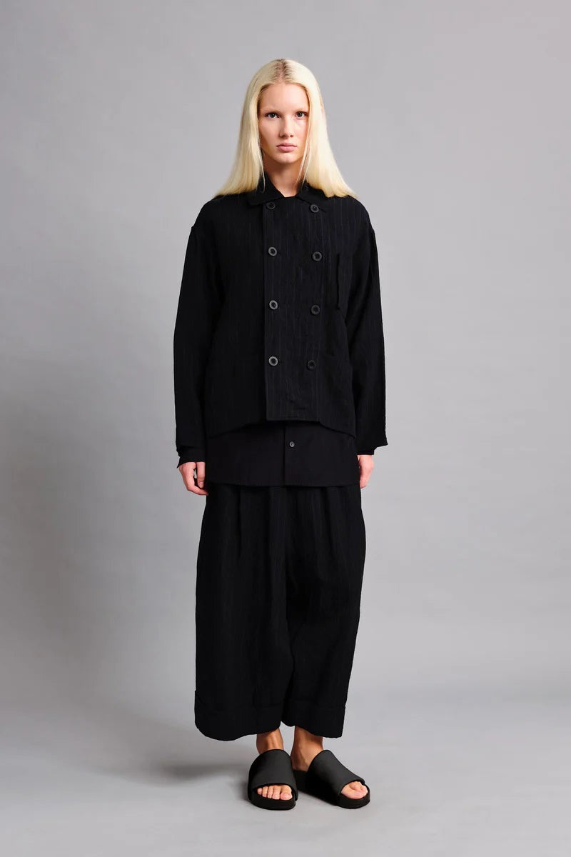 toogood - THE COOK JACKET BUTCHER STRIPE - INK