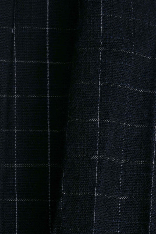 toogood - THE LIBRAIAN TROUSER CRUMPLED CHECK - INK