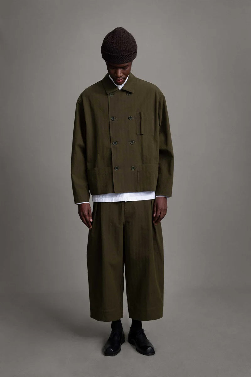 toogood - THE ETCHER TROUSER HERRINGBONE SUITING - HEATH