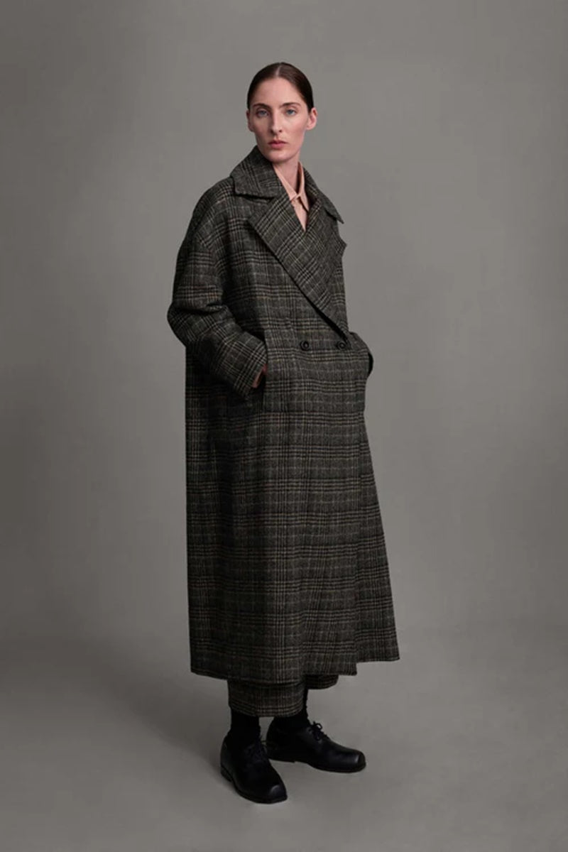 toogood - THE GROUNDSMAN COAT PRINCE OF WALES - CARDAMOM