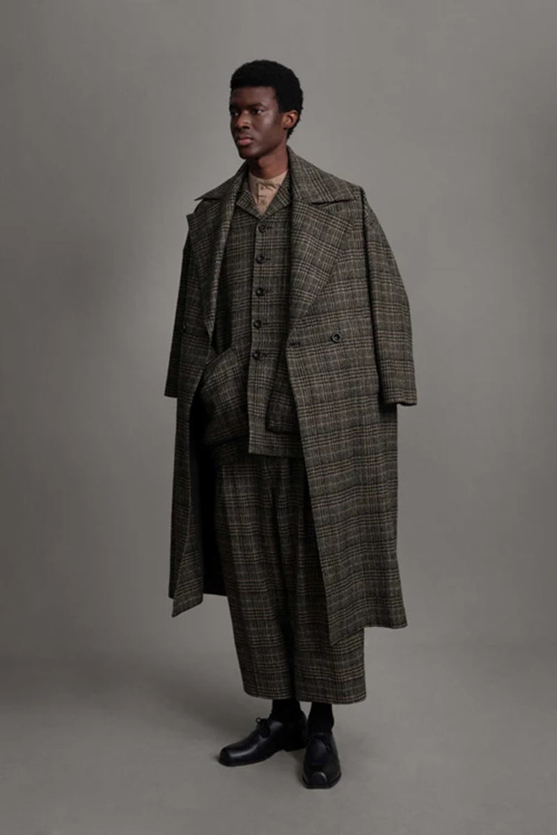 toogood - THE GROUNDSMAN COAT PRINCE OF WALES - CARDAMOM