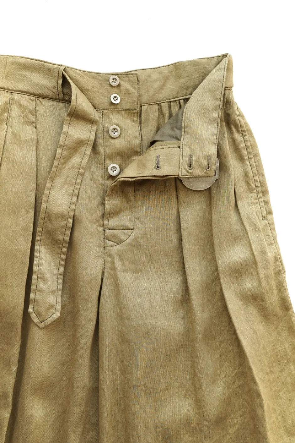 Nigel Cabourn woman - MECHANIC GATHERED CULOTTES - KHAKI