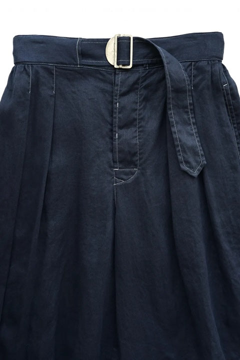 Nigel Cabourn woman - MECHANIC GATHERED CULOTTES - NAVY