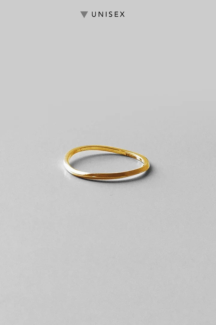 DAN TOMIMATSU - RUBBER BAND RING - K18 YELLOW GOLD