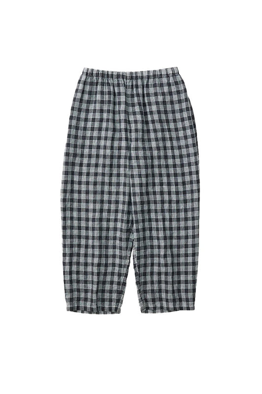 PORTER CLASSIC - LINEN PALAKA PEACE PANTS - BLACK
