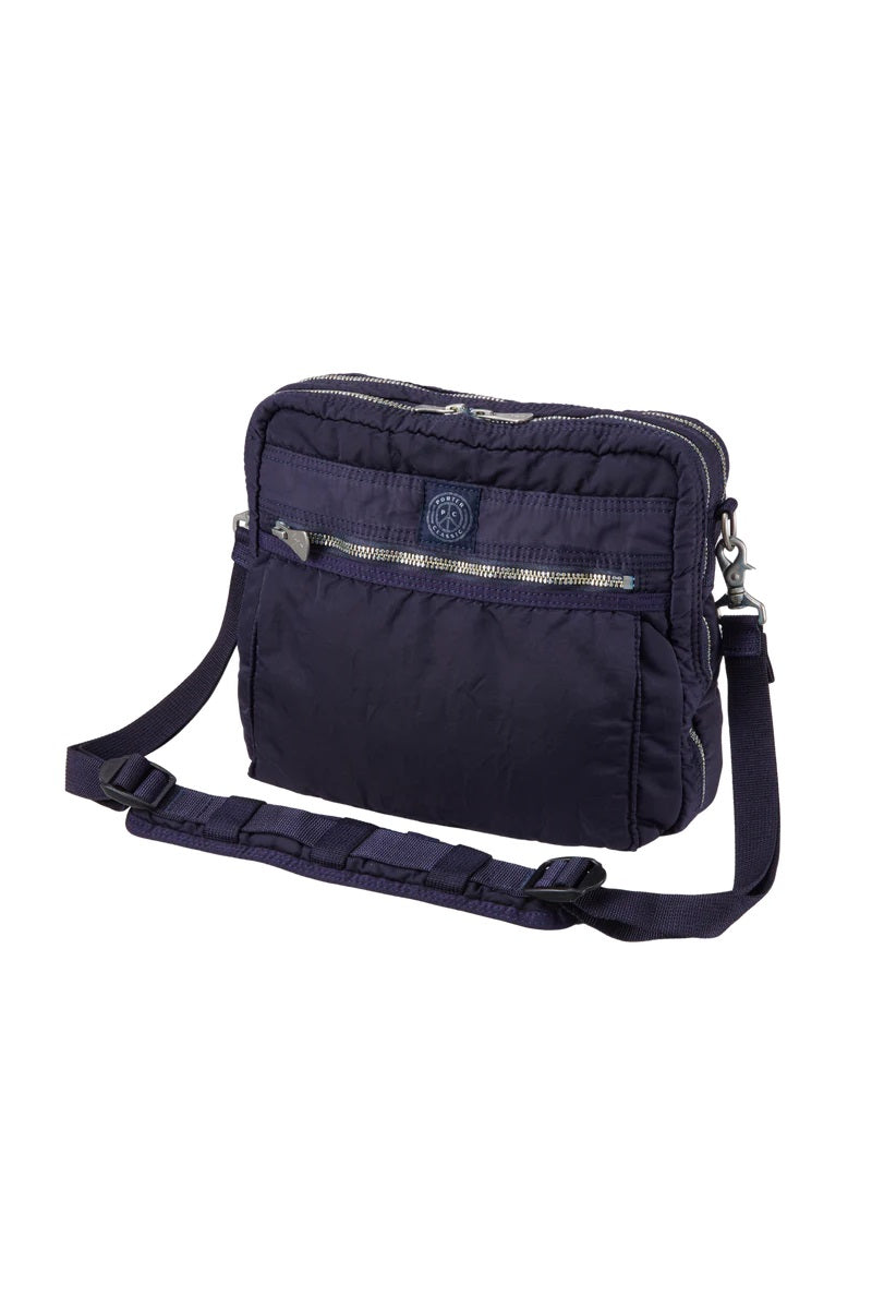 PORTER CLASSIC - SUPER NYLON SIMPLE SHOULDER BAG - BLUE