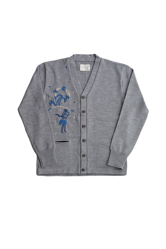Porter Classic - ★★★ SPECIAL CUSTOM WOOL FULA CARDIGAN - GRAY