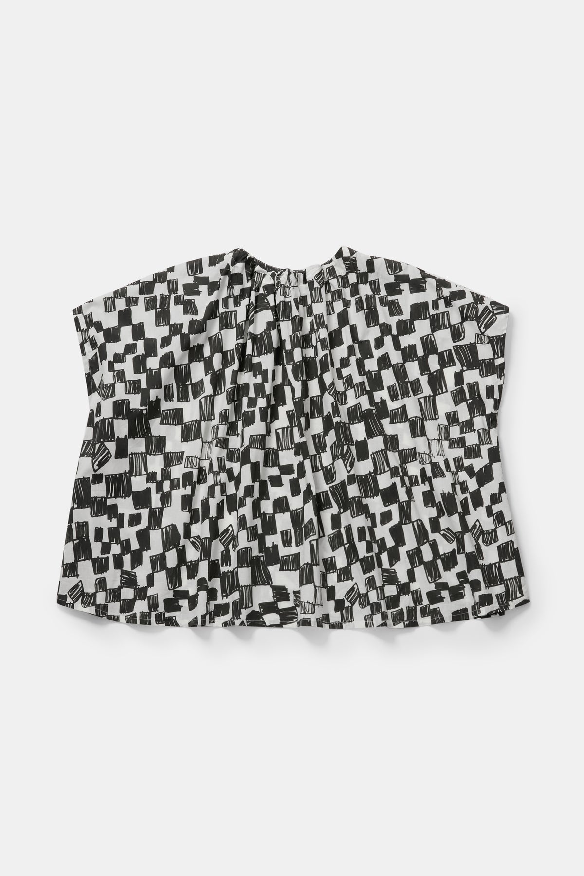 toogood - THE POET TOP CHEQUERBOARD LAWN - FLINT FELT TIP